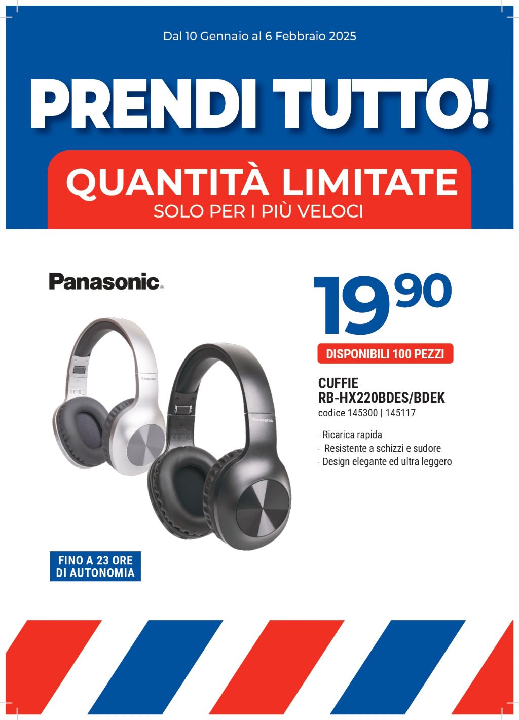 CUFFIE PANASONIC RB-HX220BDES